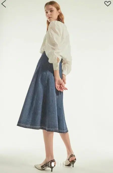 LANVIN COLLECTION ランバン ベルト ディテール フ デニム スカート 44 サイズ GULLKHAN_COM