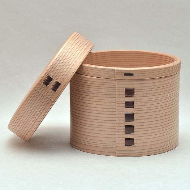 曲げわっぱ 丸二段弁当