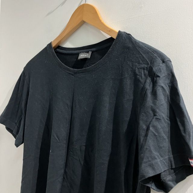 DIESEL ブラック Tシャツ 半袖 DIESEL Tシャツ 半袖カットソー Mサイズ ディーゼル ブラック