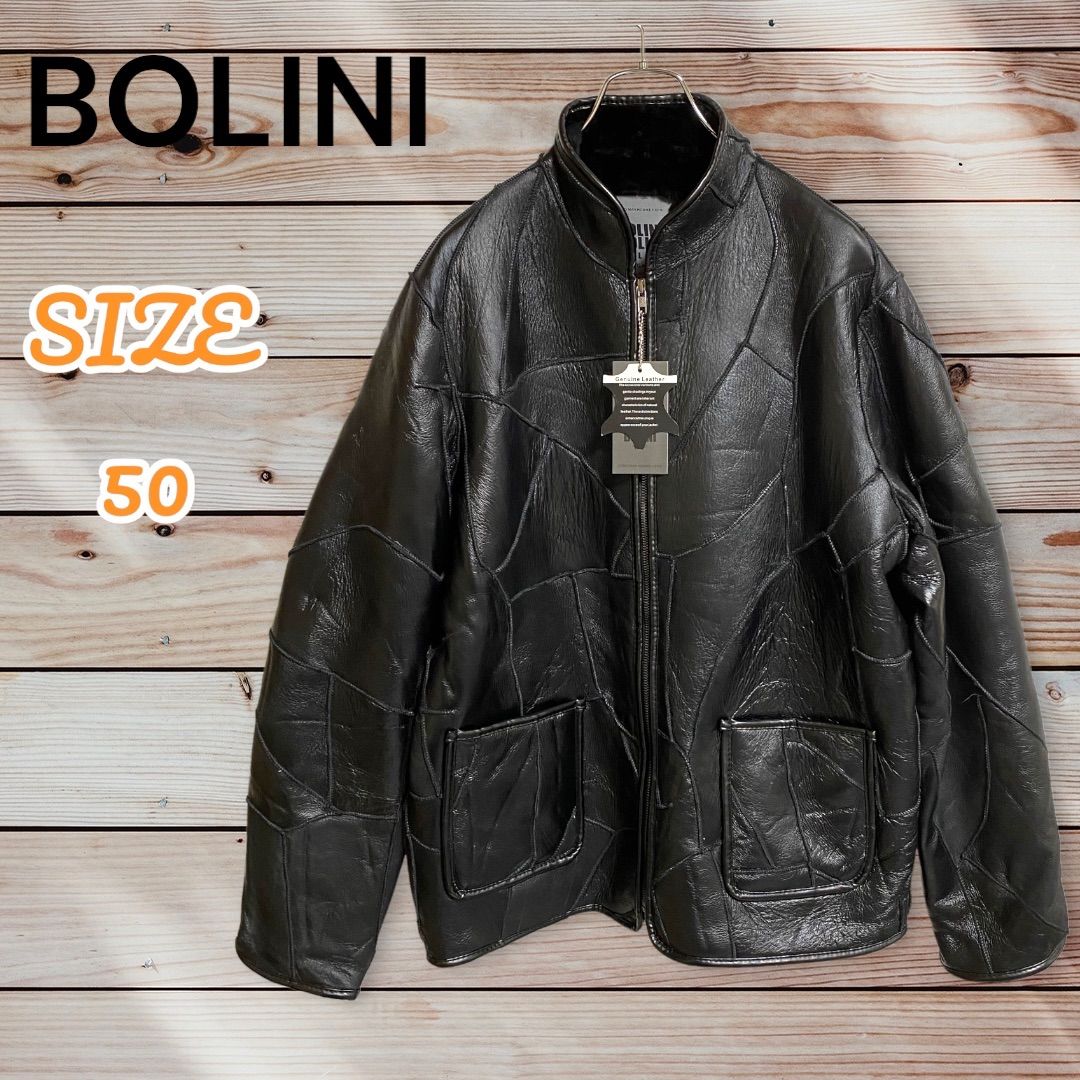 大得価定番【新品タグ付き】ボリーニ　BOLINI レザージャケット　ブラウン　50サイズ ジャケット・アウター