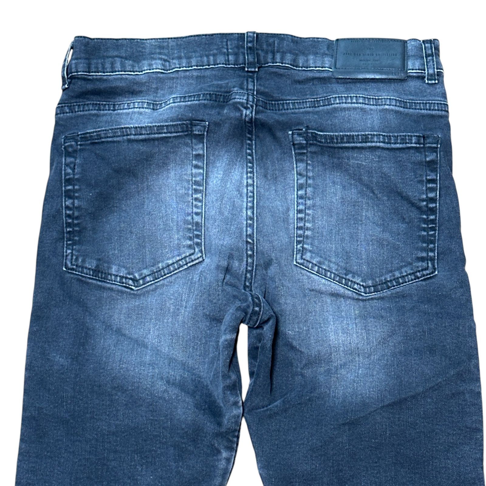 ZARA MAN バイカースキニーデニム ブラック メンズM サイズ42 ザラマン 