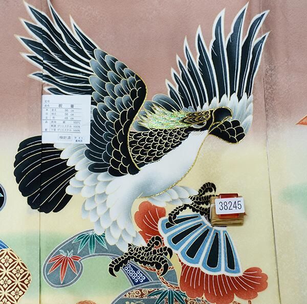 金刺繍 くすみピンク