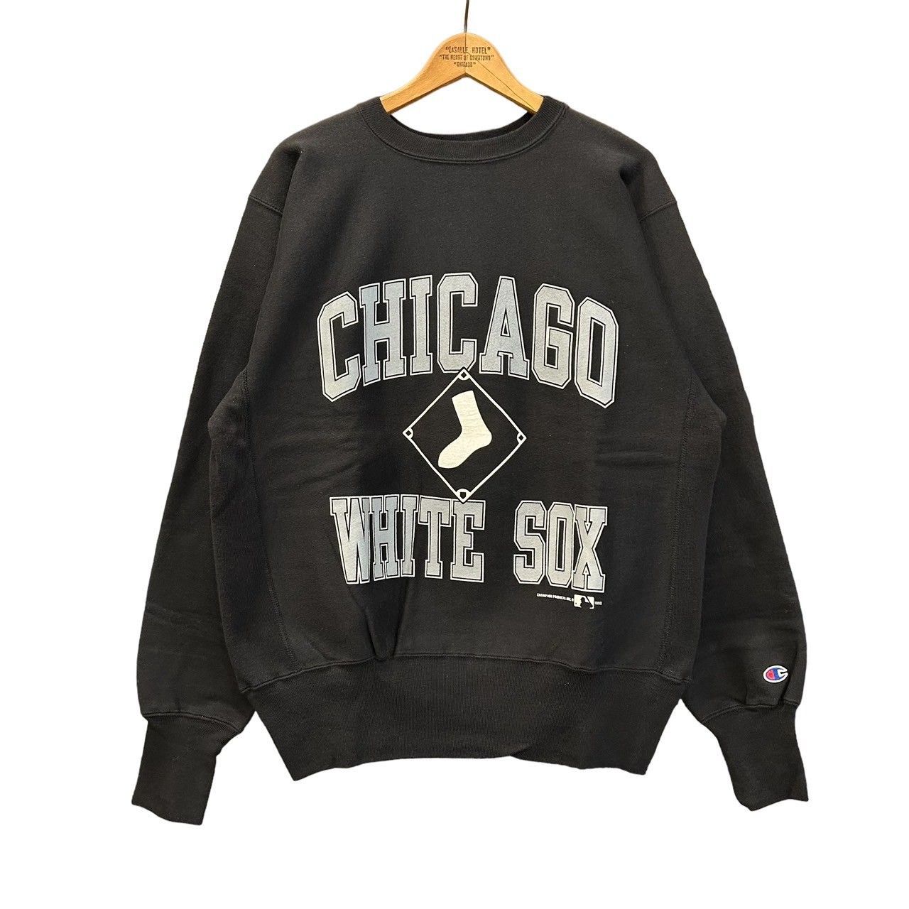 90sチャンピオン リバースウィーブ Wisconsin ブラック Ｌ USA製 楽天市場】USA製 90s Champion R/W Sweat Hoodie 黒 L 刺繍タグ