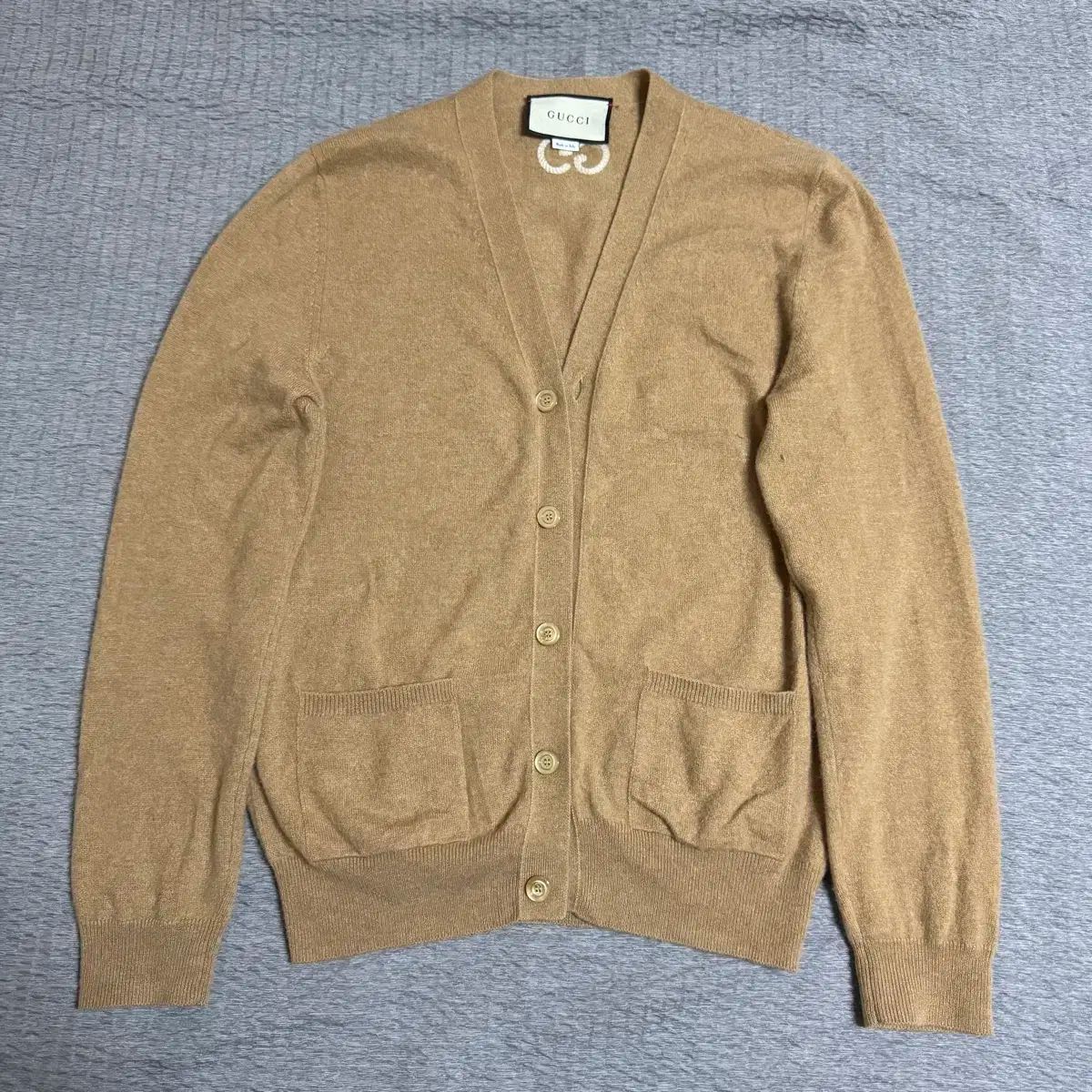 グッチ 599866 GGロゴ カシミア カーディガン S