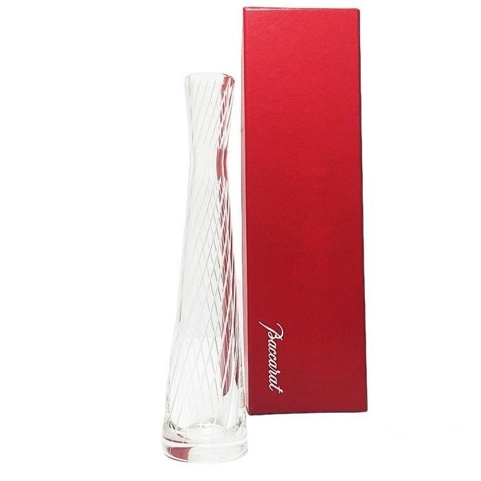 【新品】Baccarat バカラ ローズ フラワーベース 一輪挿し 花瓶 ◇美品◇バカラ ミカド フラワーベース 花瓶 一輪挿し M255