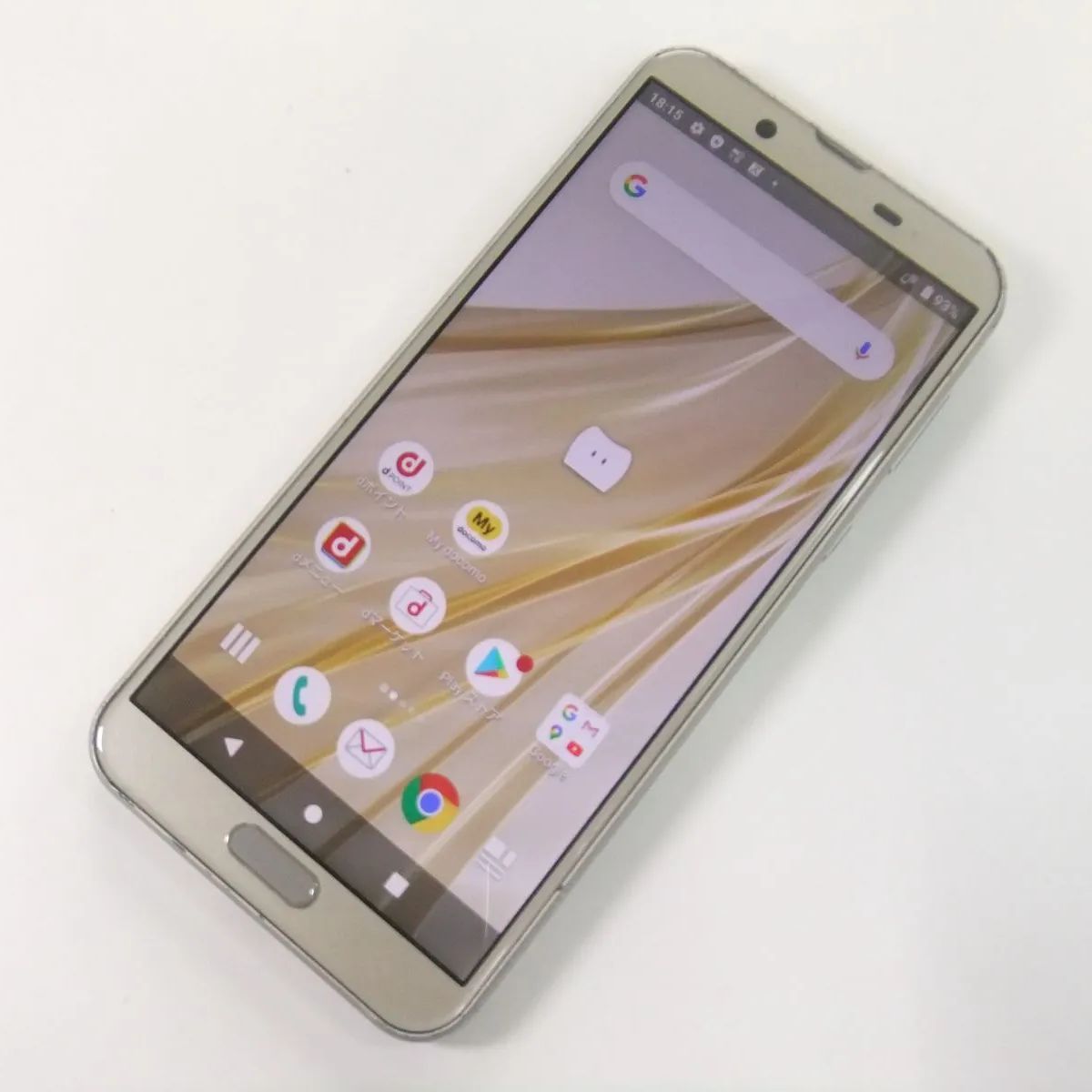 中古】 AQUOS sense2 SH-01L シャンパンゴールド docomo SIMロック解除