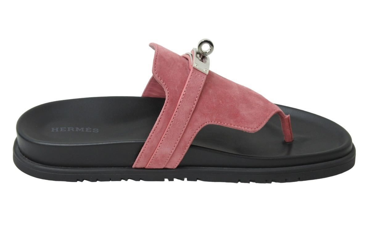 新品未使用品 HERMES エルメス サンダル オープントゥ ラバーソール