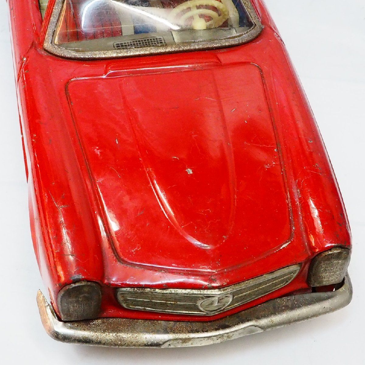 Asahi【Mercedes Benz 230SL メルセデス ベンツ 赤レッド ホイルキャップ欠】ブリキtin toy car自動車ミニカーATC旭 玩具アサヒ【箱無】0323 - メルカリ