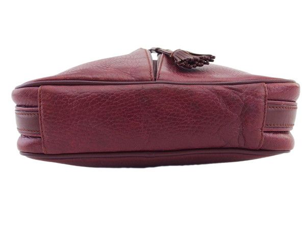 美品　カルティエ マストライン トリニティ　ショルダーバッグ ボルドー レザー Cartier カルティエ マストライン ショルダーバッグ ボルドー