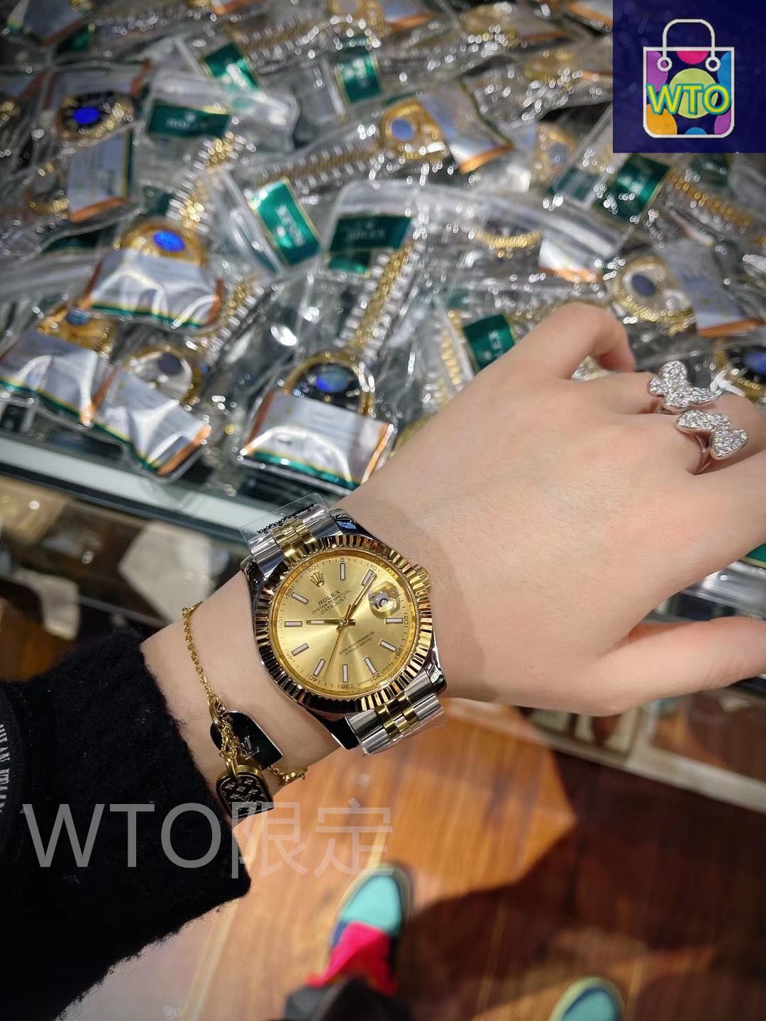 ROLEX ロレックス デイトジャスト メンズ腕時計 41mm｜ゴールド
