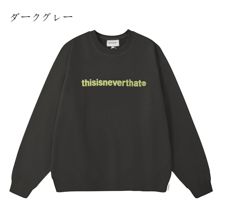 Thisisneverthat ネバザ ロゴトレーナー バックプリント 韓国