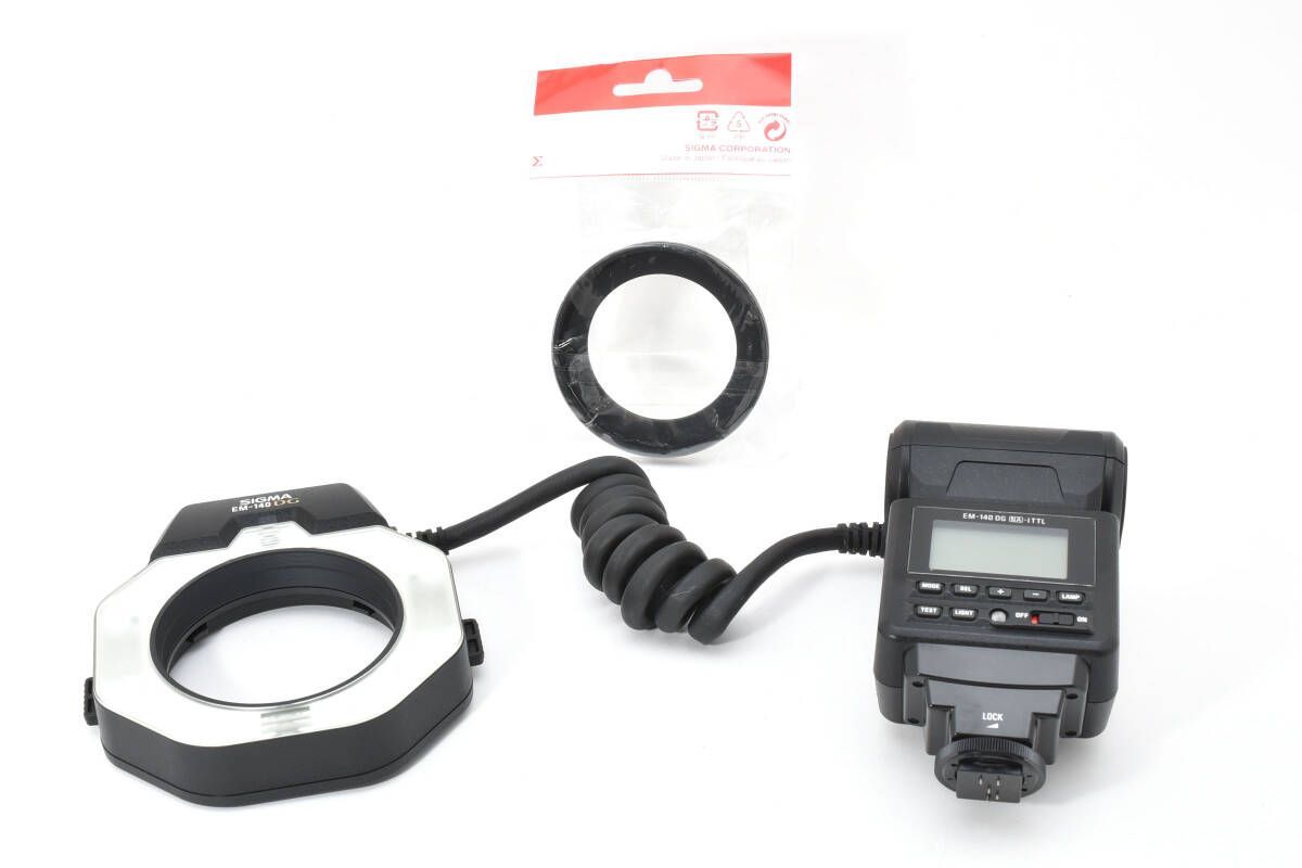 シグマ SIGMA ELECTRONIC FLASH MACRO EM-140 DG NA iTTL Nikon用 マクロフラッシュ ストロボ ニコン W1015 AW2429