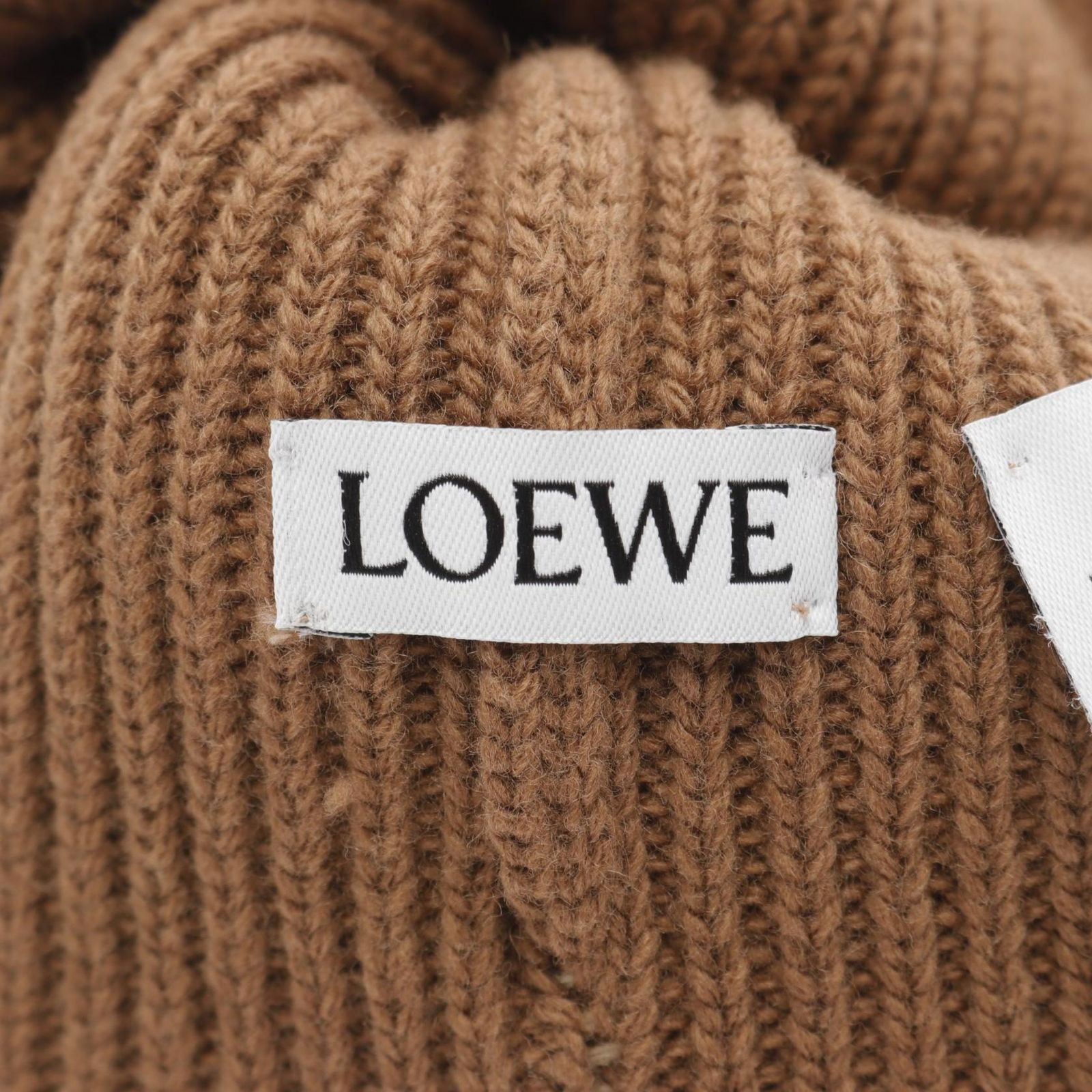 ロエベ LOEWE KSA9OT1X01 ニットキャップ ベージュ LOEWE ベージュ