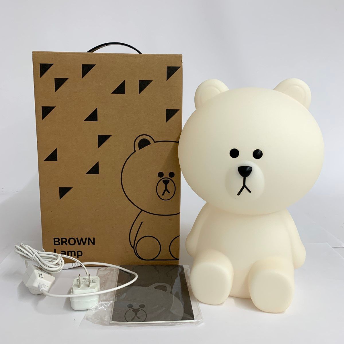 美品 mrmaria× LINE FRIENDS ミスターマリア ブラウン 照明ライト   ホワイト   　240002228491