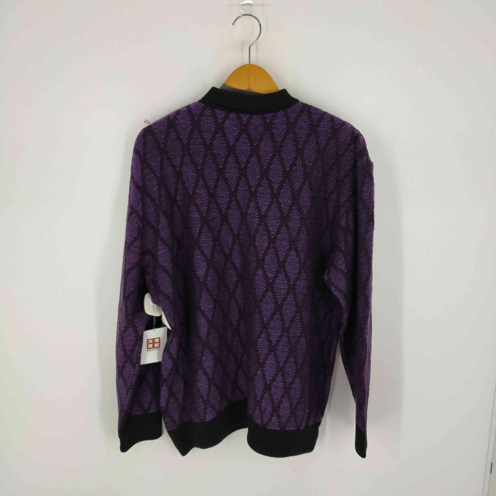 Needles◇カーディガン(薄手)/M/アクリル/RED/レオパード/HM405