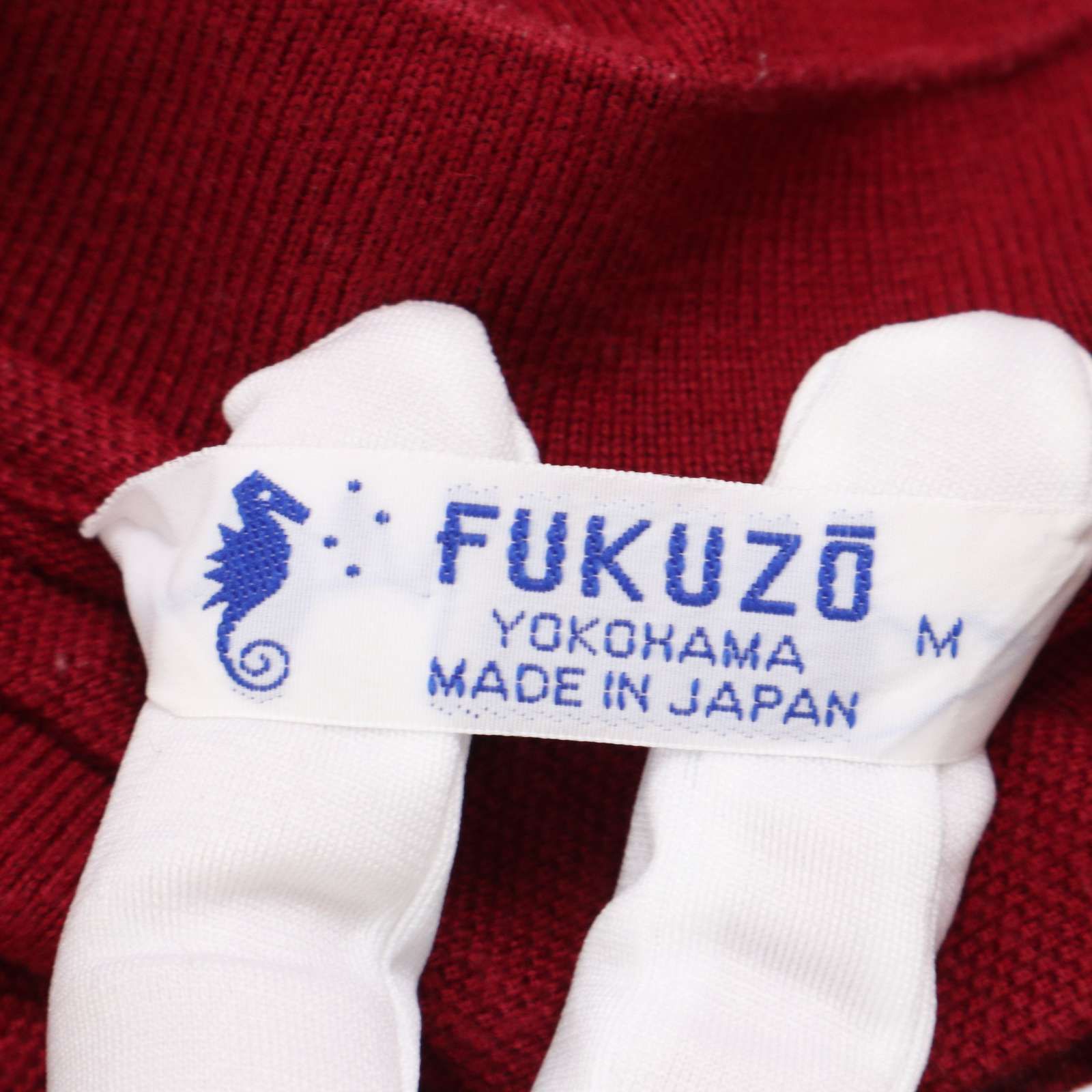 新品タグ付☆Fukuzō 半袖 白 ポロシャツ 刺繍 タツノオトシゴ L 新品タグ付☆Fukuzō 半袖 白 ポロシャツ 刺繍 タツノオトシゴ L