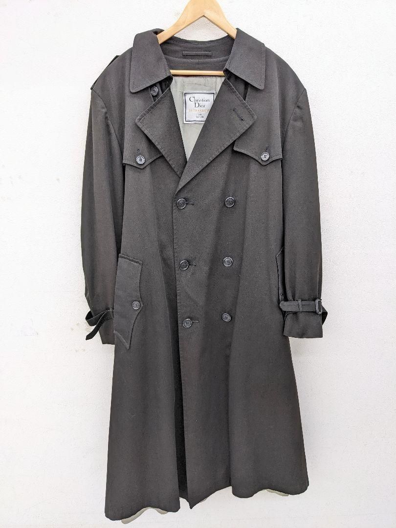 Christian Dior トレンチコート 42R Christian Dior ディオール トレンチコート 黒 42R ライナー付