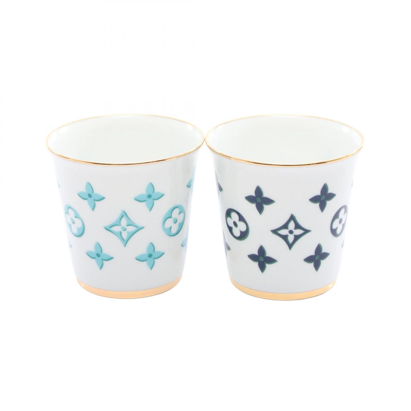 ルイ ヴィトン LOUIS VUITTON 食器 セット4 ゴブレ モノグラム コップ 4点セット ホワイト その他 コップ4点セット ユニセックス A