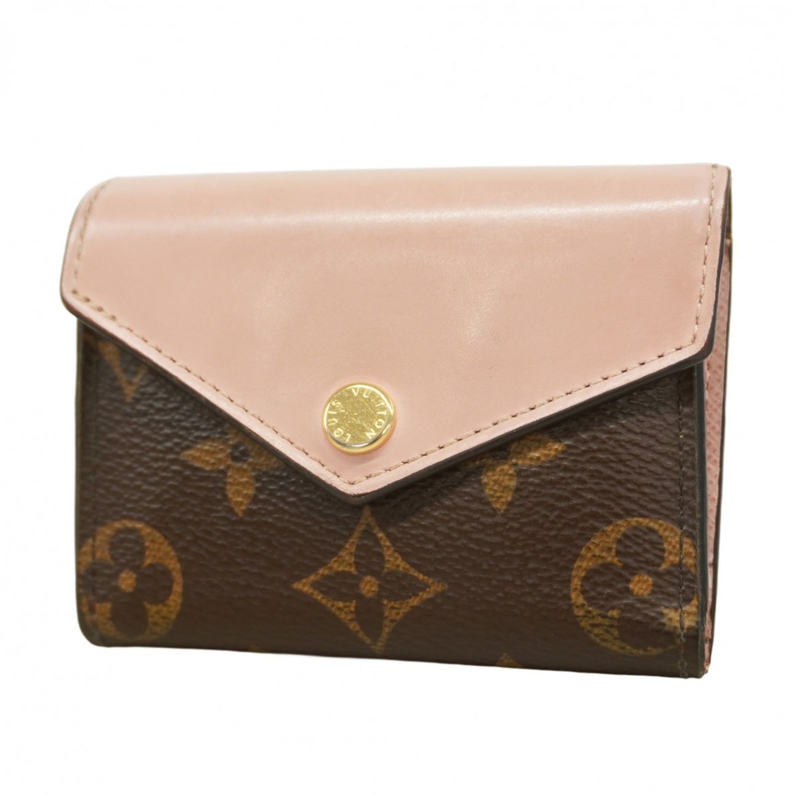 ルイ ヴィトン Louis Vuitton ルイ ヴィトン 三つ折り財布 モノグラム ポルトフォイユゾエ M62933 ローズバレリーヌレディース