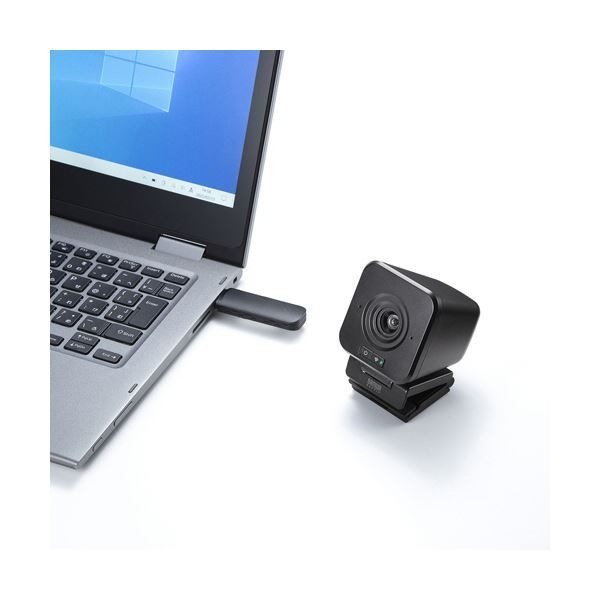 サンワサプライワイヤレスWEBカメラ 200万画素 ブラック CMS-V65BK 1台 VETTDRUCK_DE