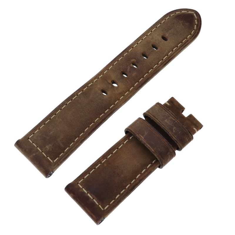パネライ パネライ 革ベルト 24mm-22mm レザー メンズ時計 美品 【中古  