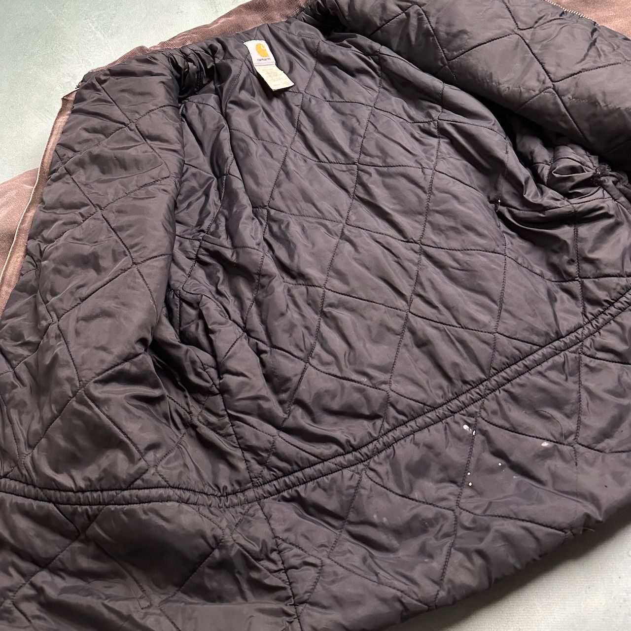 90s Carhartt（カーハート）トラディショナルコート/ブラウン/USA製 古着 90s USA製 Carhartt ブラウン ダック パデット