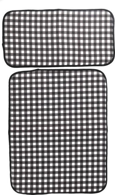 | 40×60cm puu ja 2枚セット シワになりにくいランチョンマット kukka 2色セット花柄 キッチン用 撥 BK スプーン オールシリコンキッチンツール KUKKA2021 食器の水切り ショップ