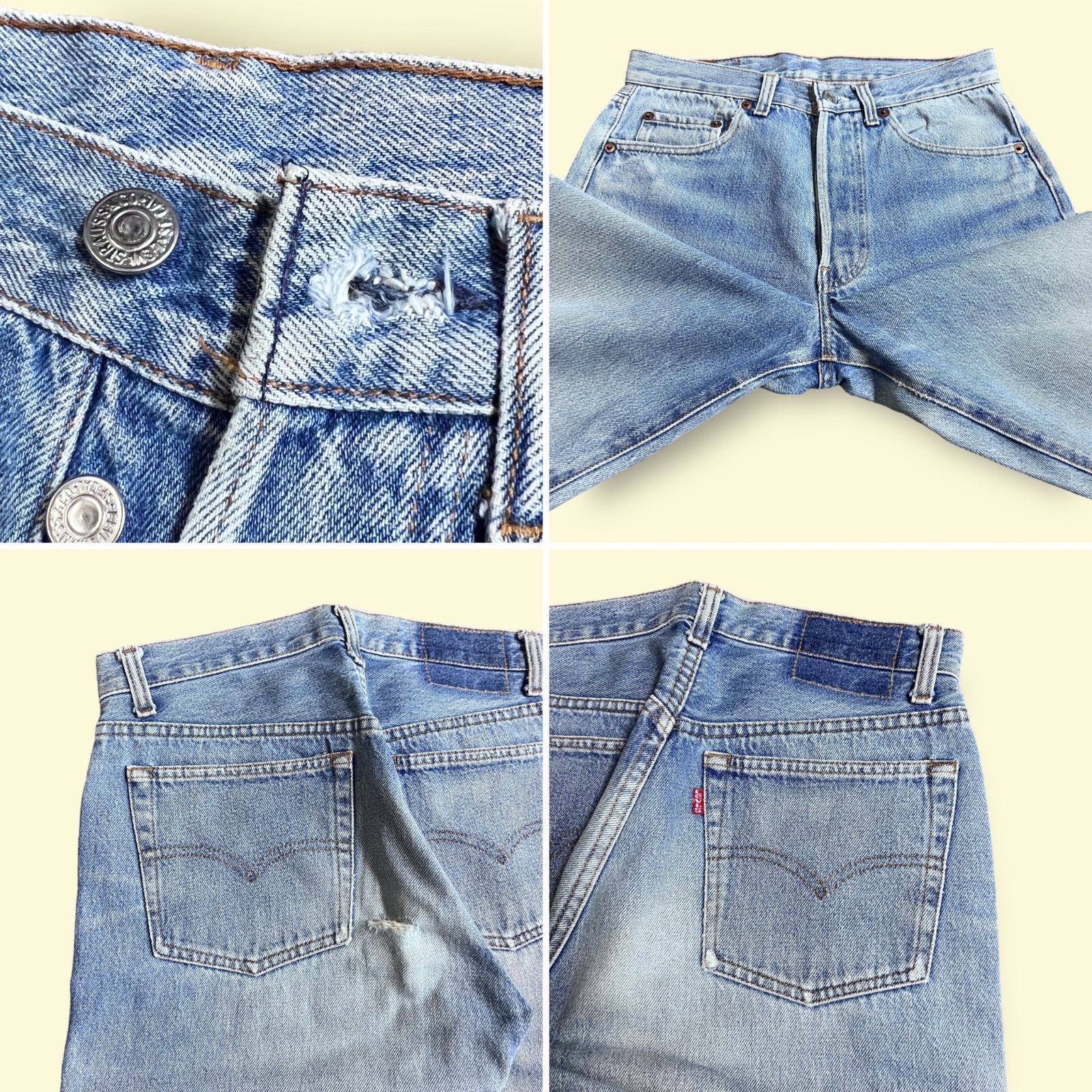 ハチマル』1980s USA製 Levi's 501-0000 デニムパンツ 555