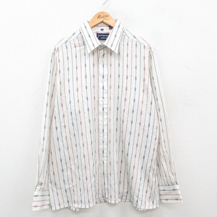 XL/古着 ジバンシー 長袖 ブランド シャツ メンズ 80s 白他 ホワイト 24sep04 中古 トップス