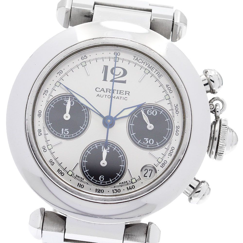 カルティエ CARTIER W31048M7 パシャC クロノグラフ デイト 自動巻き ボーイズ_909733