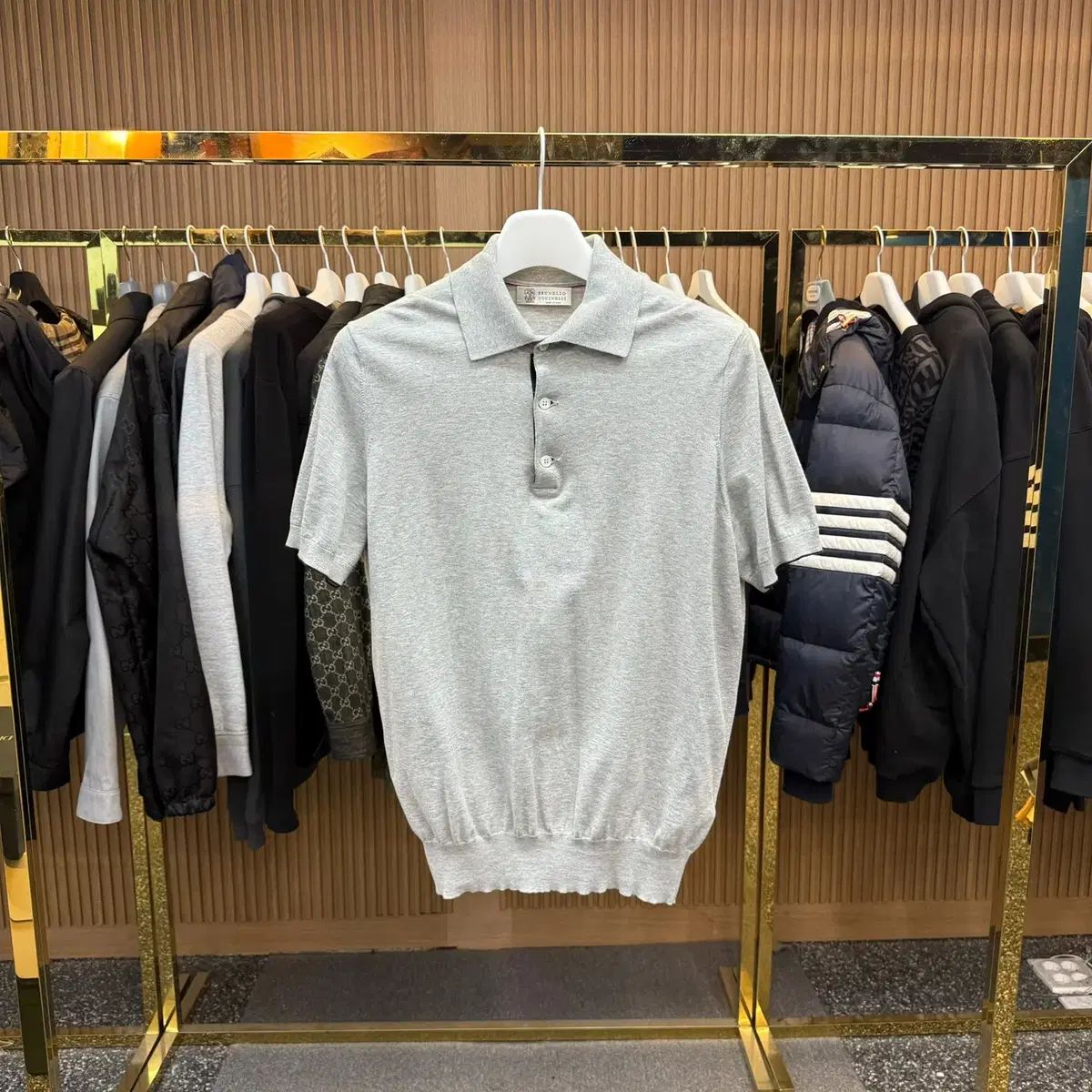 52 サイズ ブルネロ BRUNELLO CUCINELLI ブルネロクチネリ ポロTシャツ