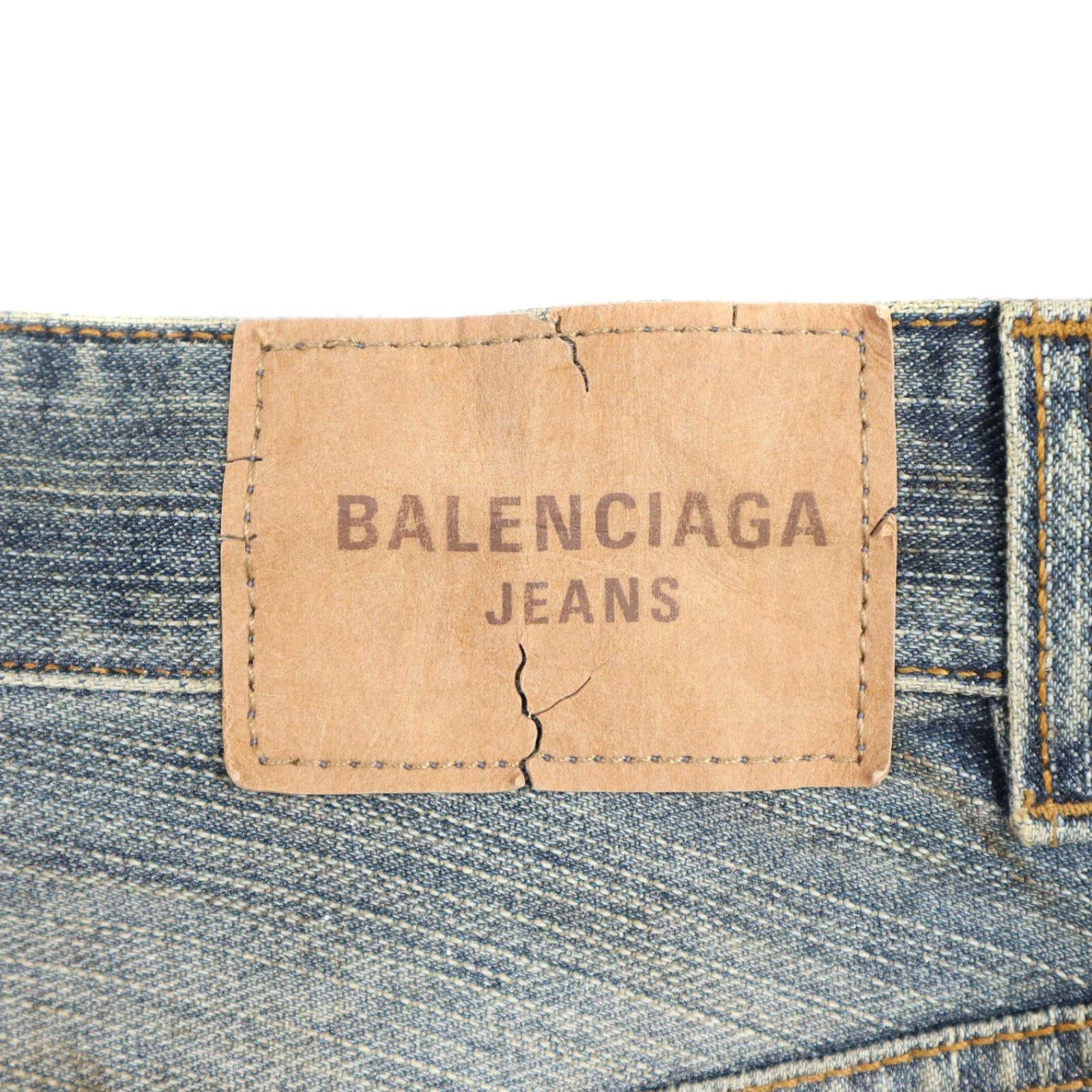 BALENCIAGA バレンシアガ Y2K Stretched Knee Baggy Jean トライバル 