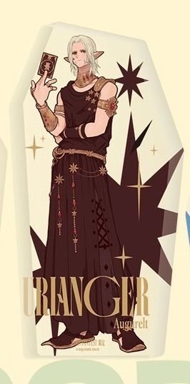 FF14 ウリエンジェ・オギュレ 中国ファンフェス限定グッズ アクリルブロック FF14 ウリエンジェ・オギュレ 中国ファンフェス会場限定グッズ