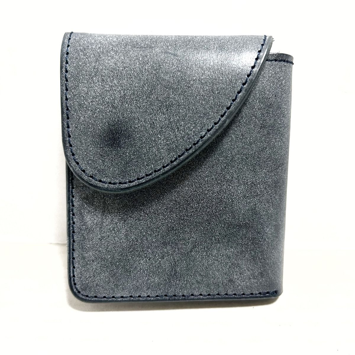 Hender Scheme(エンダースキーマ) 3つ折り財布美品 - グレー レザー 