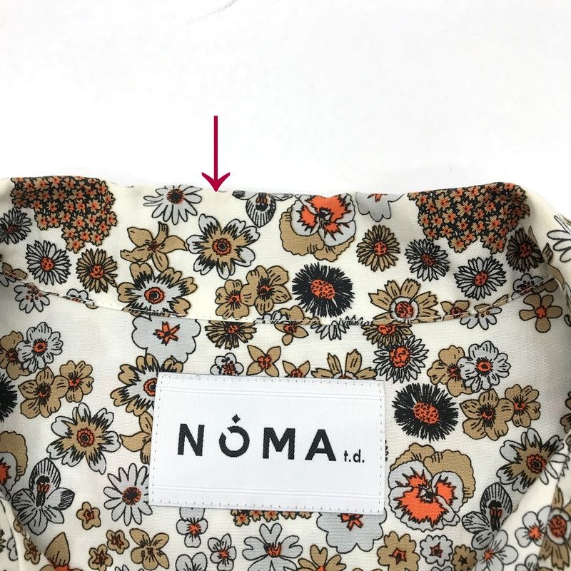 NOMA t.d. 半袖シャツ オープンカラーシャツ 花柄 総柄 Summer Shirts