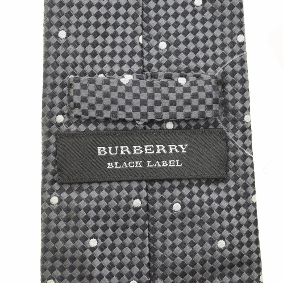 ✨新品✨ BURBERRY バーバリー ドット柄 ネクタイ タグ付き 中古】 バーバリー BURBERRY ネクタイ ドット 水玉 シルク