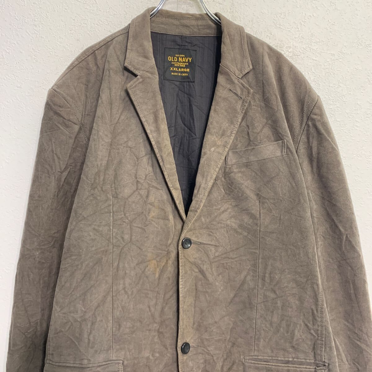 OLD NAVY テーラードジャケット 2XL チャコールグレー オールド 