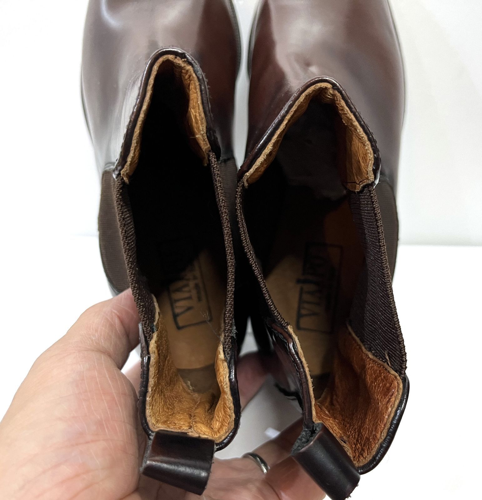 36 23cm程度 ◆VIA PO｜ヴィアポ チェルシーブーツ サイドゴアブーツ 靴 KWY WWW_NOITHATQUANGTHANH_NET