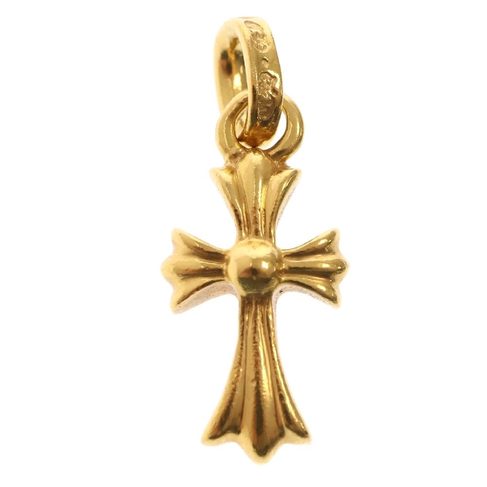 CHROME HEARTS クロムハーツ 22K CRS BBYFAT 22Kベイビーファット チャーム ゴールドネックレストップ ゴールド