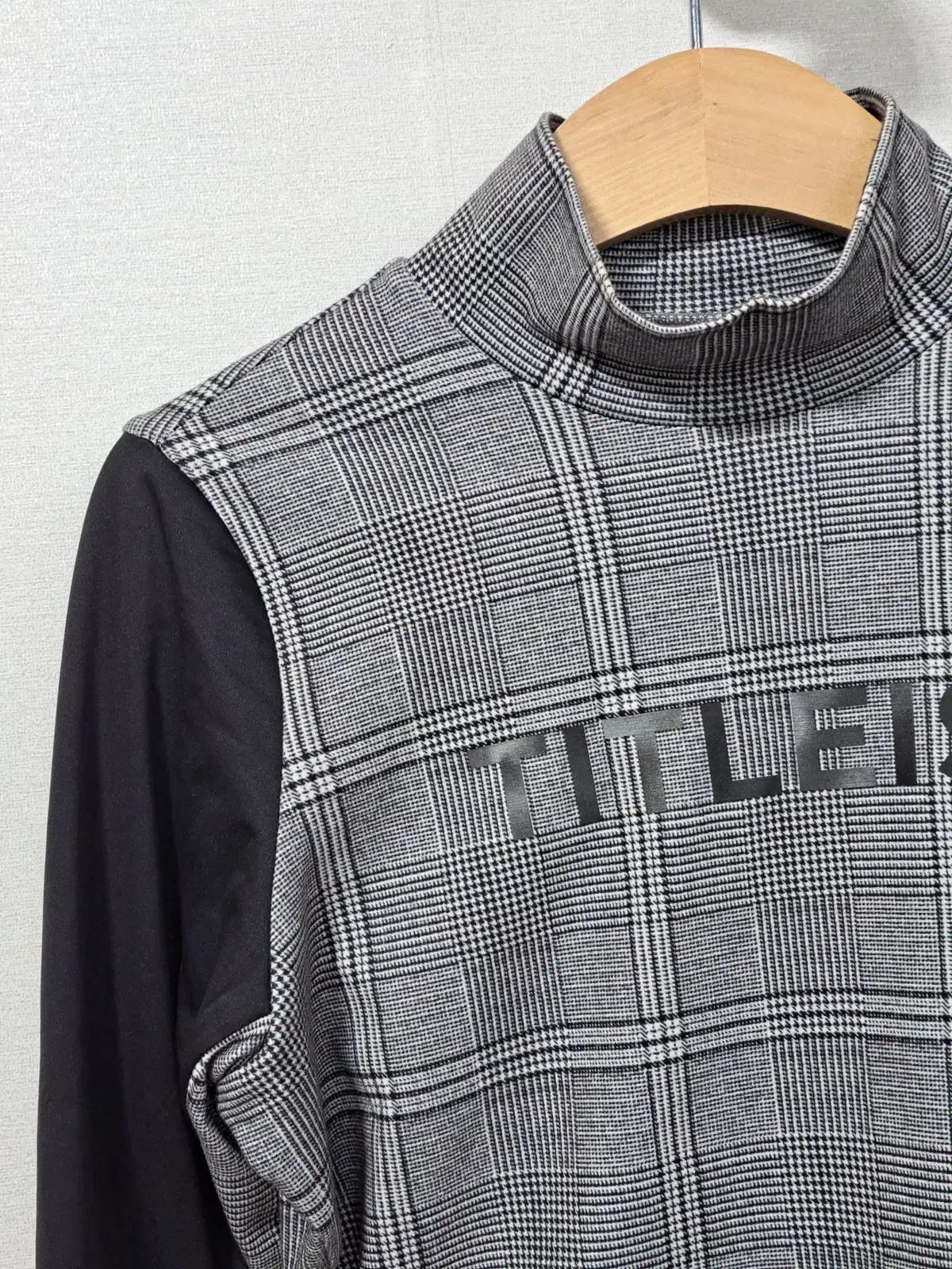 タイトリスト レディース チェック パターン モックネック Tシャツ S
