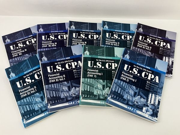TAC 米国公認会計士 DVD通信 2018年 テキスト 問題集 受験 勉強 資格 