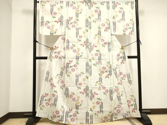 平和屋着物∴夏物　浴衣　杜若　トンボ　綿　逸品　DAAV7306cd 平和屋着物∴夏物 浴衣 杜若 トンボ 綿 逸品 DAAV7306cd