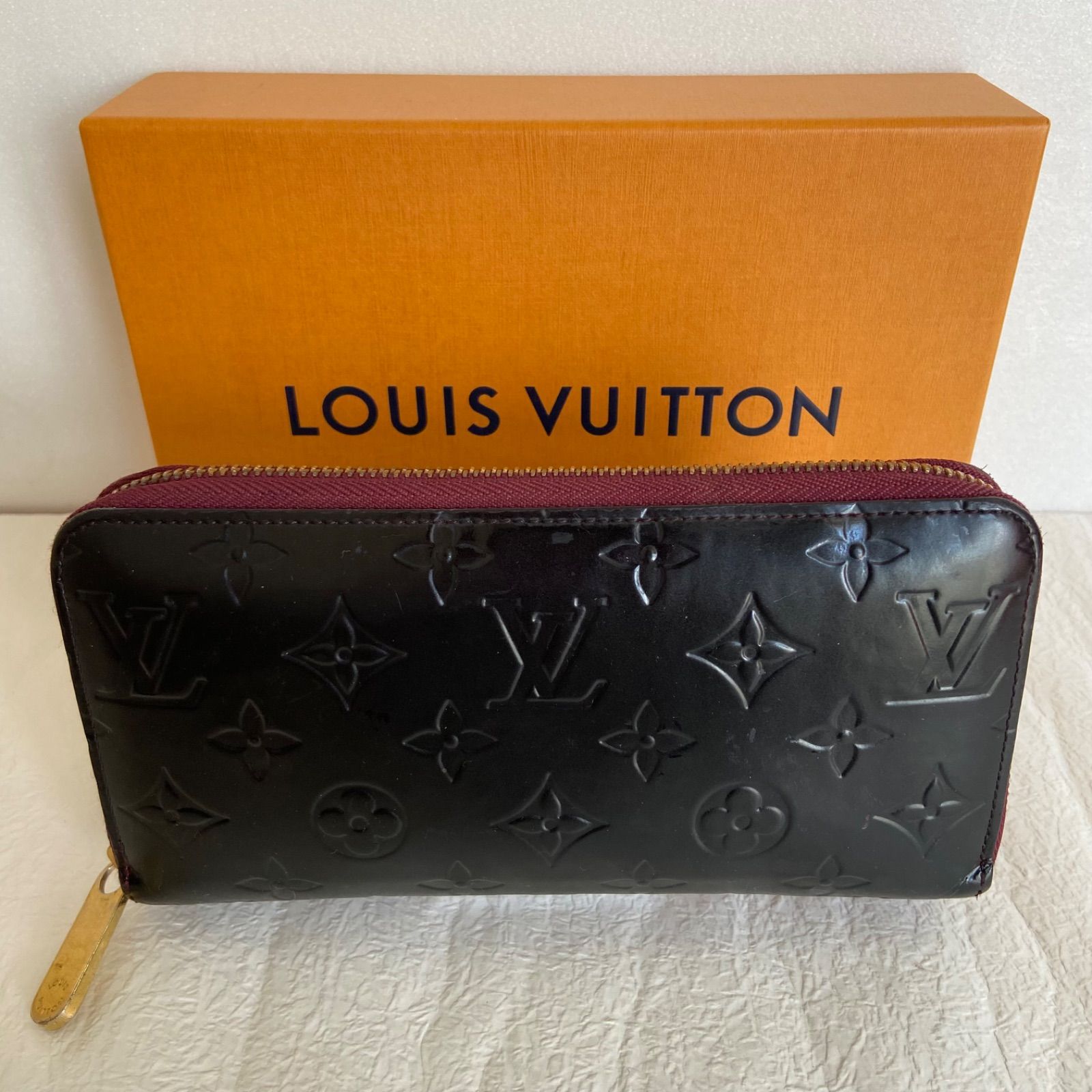 🖤美品🖤LOUIS VUITTON　長財布　ヴェルニ　ジッピーウォレットマットブラック黒　ルイヴィトン　シリアルナンバーあり！