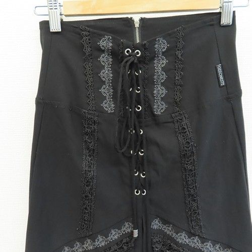 オッズオン スカート オッズオンジャパン レース柄スカート ネイビー