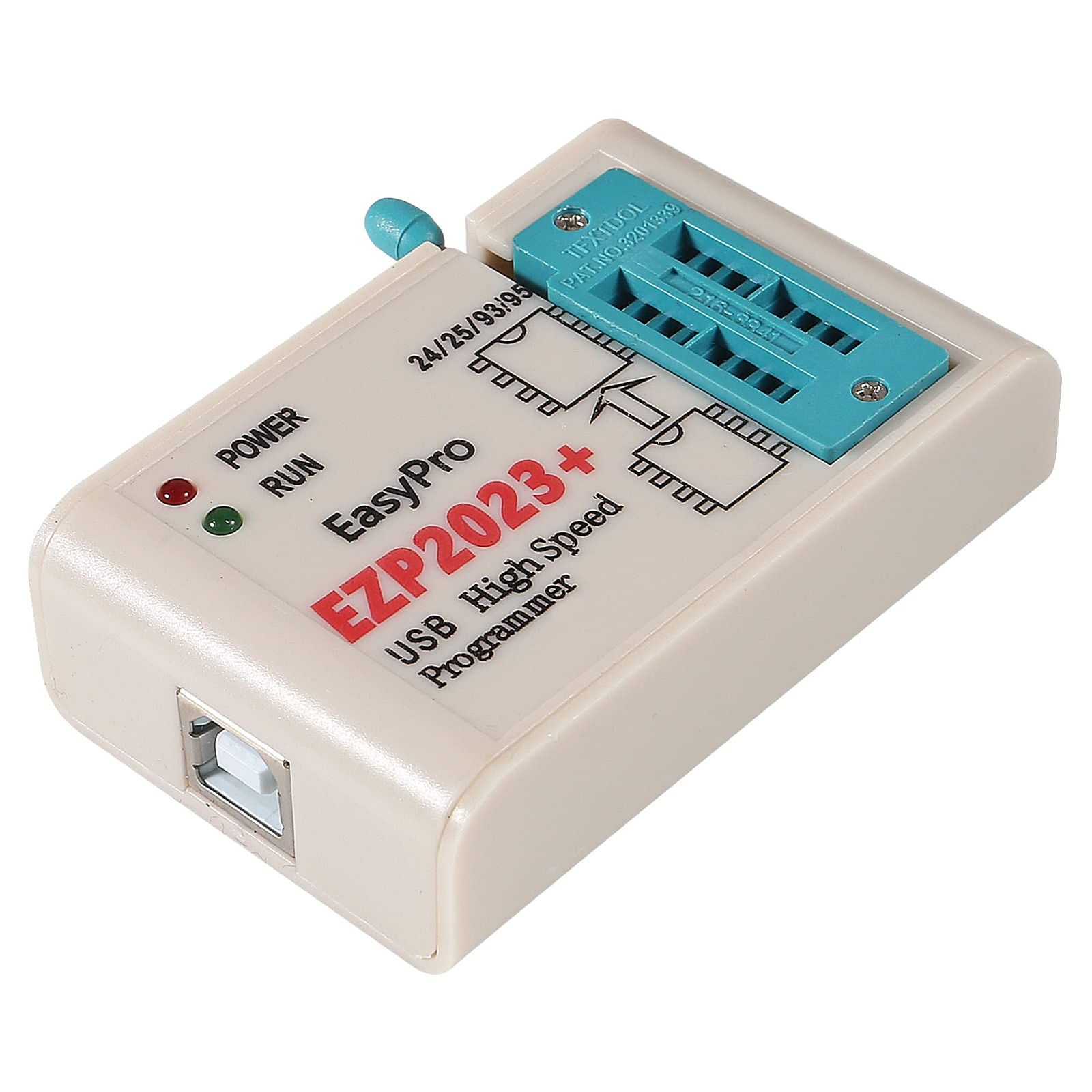 新品 EZP2023 USBプログラマー 高速USB EEPROMフラッシュプログラマー + 5アダプターサポート 24 25 93 95 EEPROM Flash Bios EZP2019よりたWindows用 (USBプログラマー + 5アダプター)
