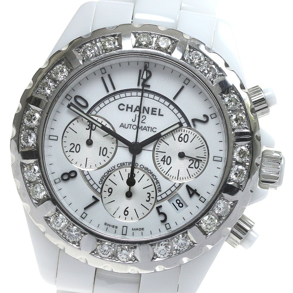 シャネル CHANEL H1007 J12 クロノグラフ アフターダイヤベゼル 自動巻き メンズ _826403 シャネル CHANEL H1007 J12 クロノグラフ アフターダイヤベゼル 自動