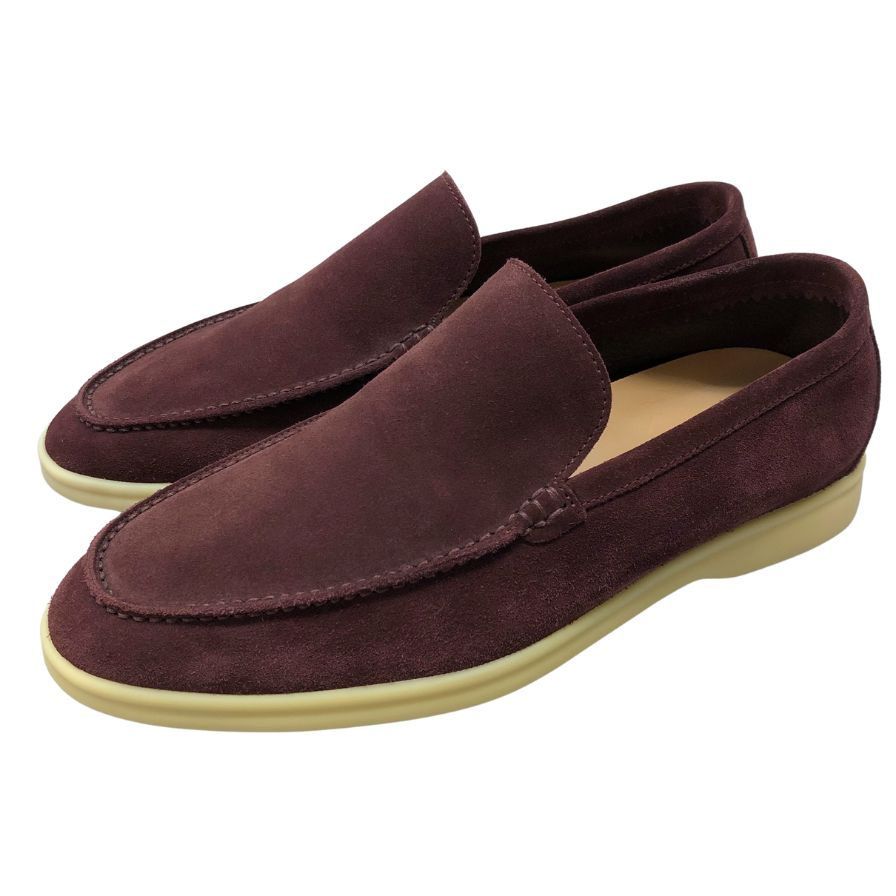 ロロピアーナ ローファー サマーウォーク スエード サイズ39.5【AFD4  