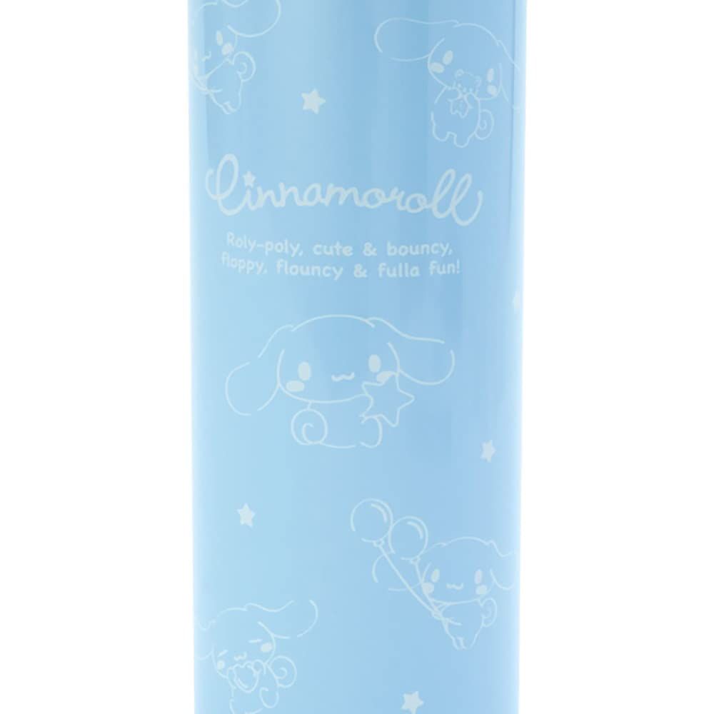 サンリオ 子供用 水筒 470ml 直飲み ワンタッチ ステンレス ボトル シナモロール シナモン Cinnamoroll 保冷専用 ショルダーヒモが付いたポーチ付き 名前スペース付き 女の子 キャラクター 212512 SANRIO [シナモロール]