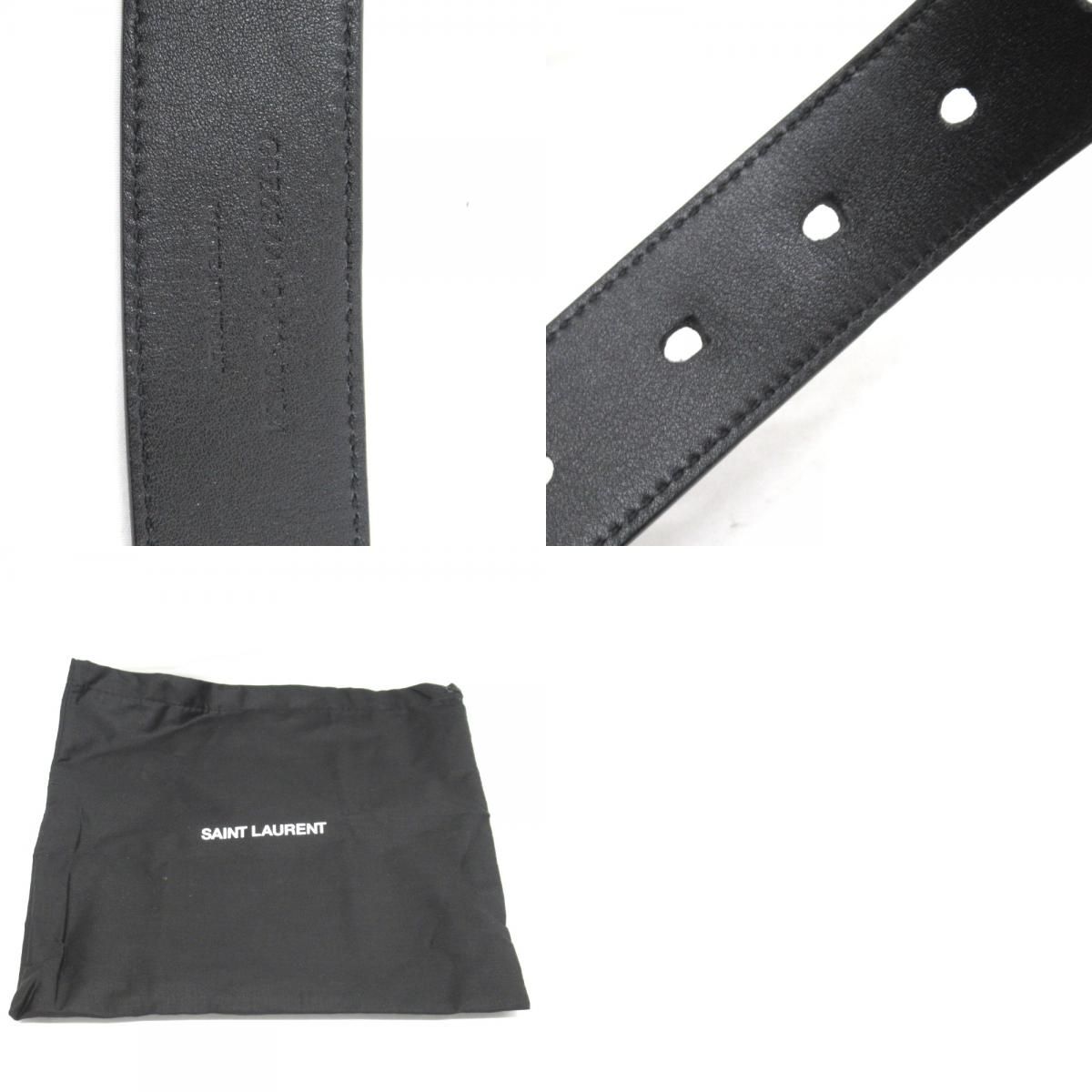 KR78801 イヴ・サンローラン ベルト カサンドラロゴ YSL ロゴ バックル