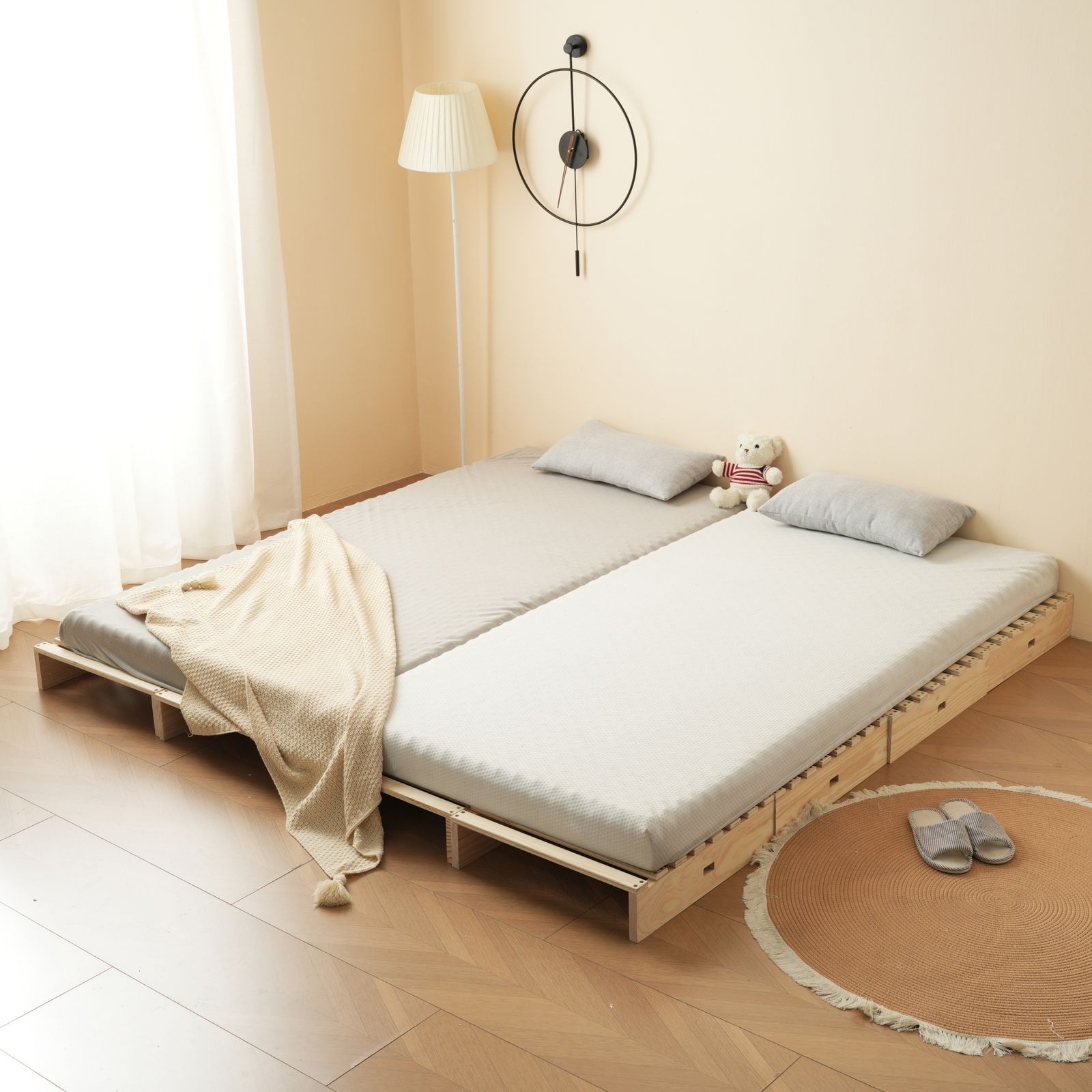 追加パレット4枚】パレットベッド 4枚 お掃除ロボ対応 シングルベッド  